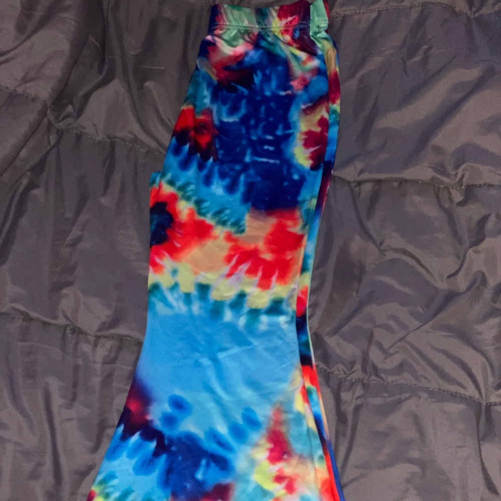 Tie dye bell bottoms
